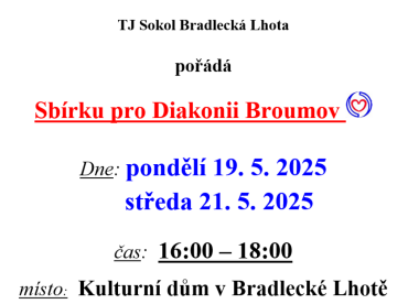 Sbírka pro Diakonii 