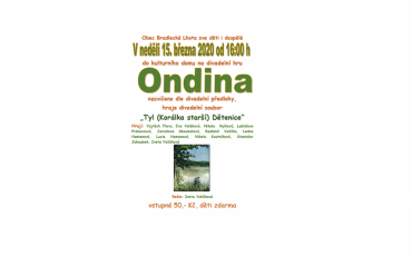 !!! ZRUŠENO !!! Ondina - nacvičeno dle divadelní předlohy