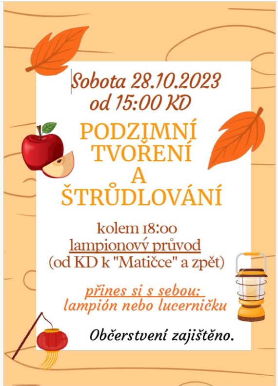 Podzimní tvoření a lampiónový průvod