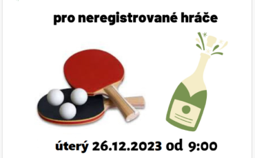 Vánoční turnaj ve stolním tenise